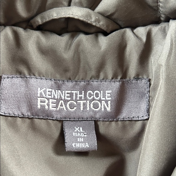 Kenneth Cole Reaction Olive Quilted Puffer Jacket - Picture 3 of 6